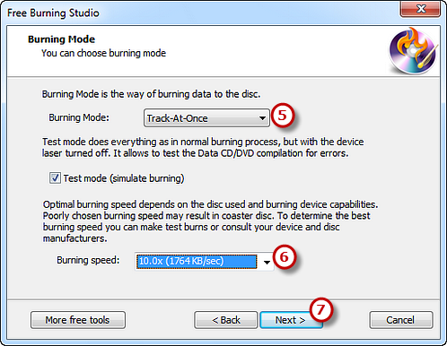  Select Burning Mode & Speed and Start Burning