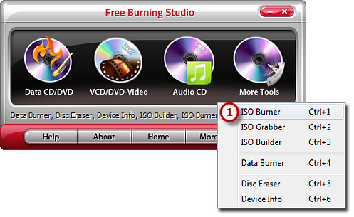 Burn ISO to CD DVD