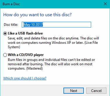 Burn Data DVD Using File Explorer in Windows